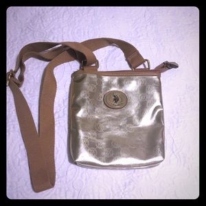 Sporty Gold Crossbody Bag